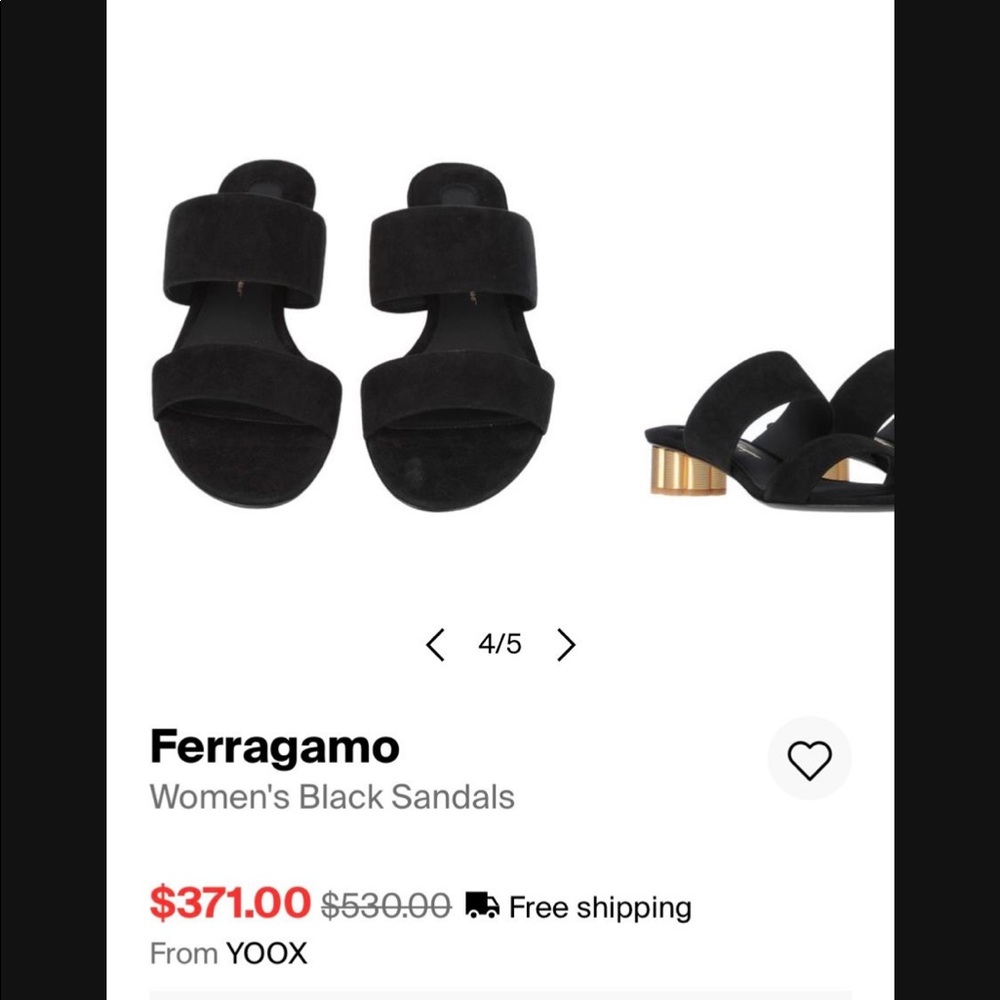 White ferragamo heels